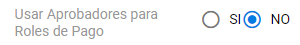 Activación de aprobadores para roles de pago