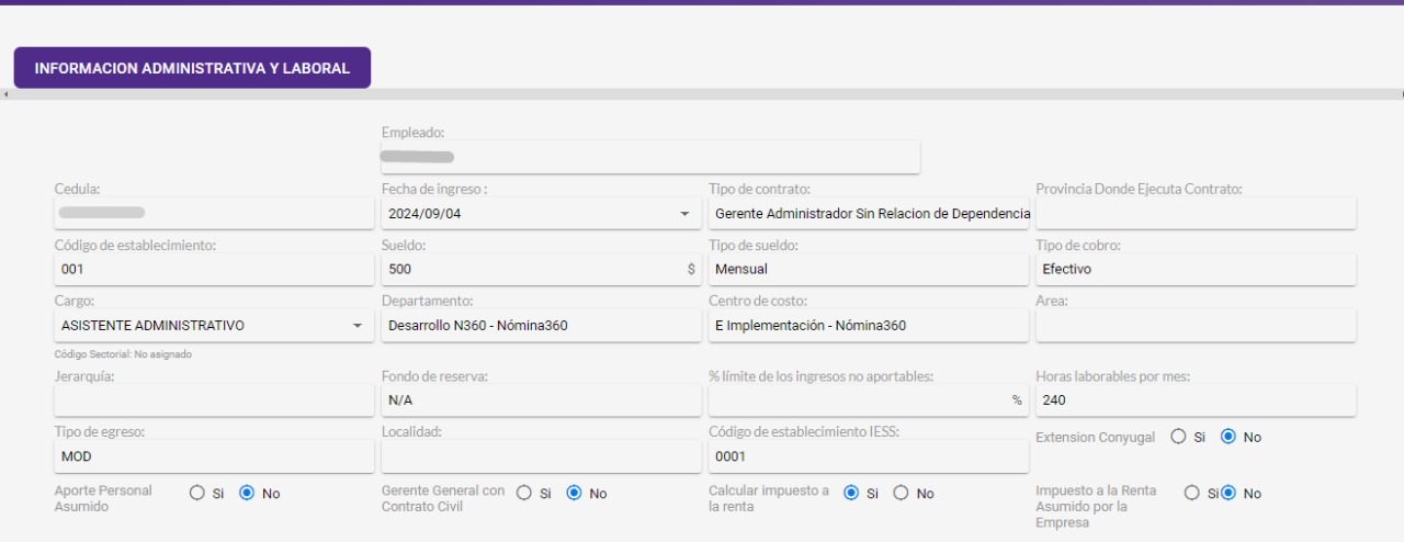 Detalles del contrato a aprobar