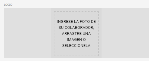 Pantalla con el logo eliminado de los datos de la empresa