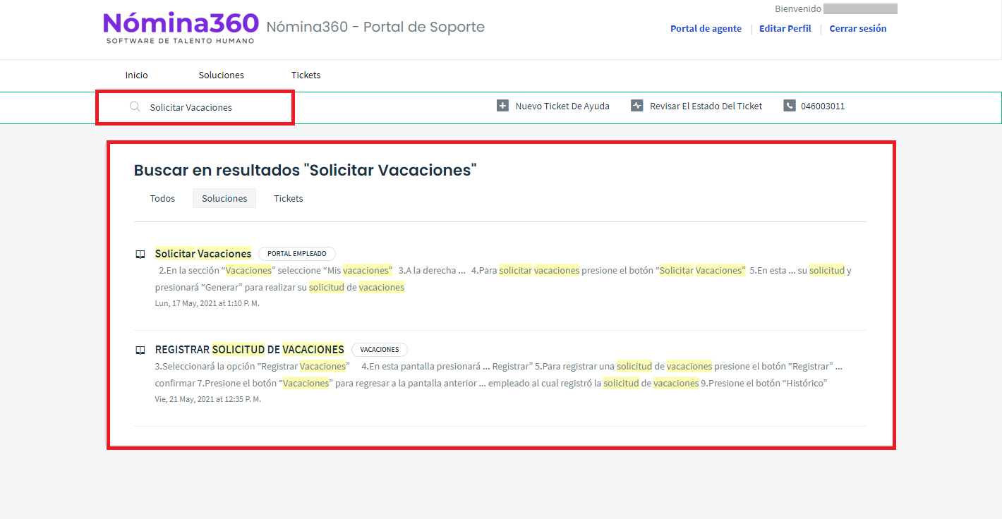 Resultados de búsqueda para Solicitar Vacaciones