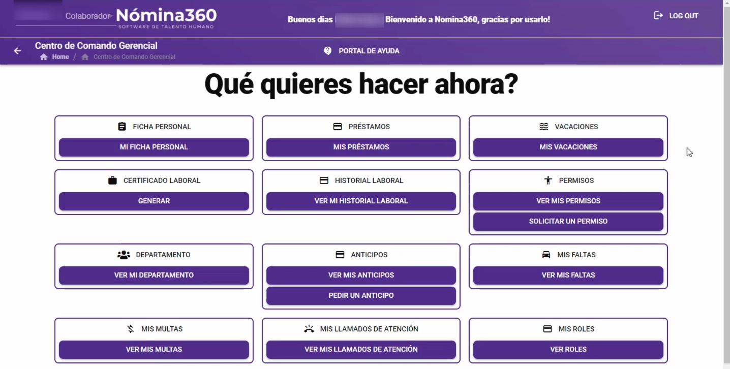 Confirmación de acceso a Nómina360 con la nueva contraseña